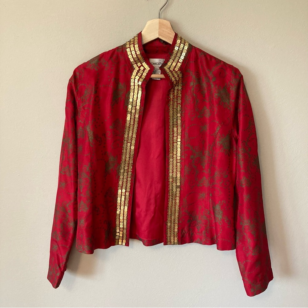 Chico's Silk Lightweight Jacket or Blazer Size 0